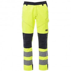PAYPER CHARTER TECH Fluorescent Work Trousers Yellow-Blue - Hi-Visibility Reflective Work Pants