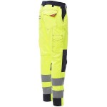 PAYPER CHARTER TECH Fluorescent Work Trousers Yellow-Blue - Hi-Visibility Reflective Work Pants