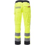 PAYPER CHARTER TECH Fluorescent Work Trousers Yellow-Blue - Hi-Visibility Reflective Work Pants