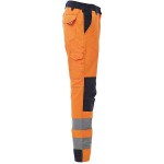 PAYPER CHARTER TECH Fluorescent Work Trousers Orange-Blue - Hi-Visibility Reflective Work Pants