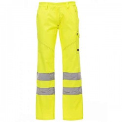 PAYPER CHARTER Hi-Visibility Work Trousers Yellow - Reflective Work Pants