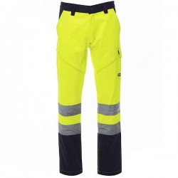 PAYPER CHARTER Hi-Visibility Work Trousers Yellow-Blue - Reflective Work Pants