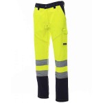 PAYPER CHARTER Hi-Visibility Work Trousers Yellow-Blue - Reflective Work Pants