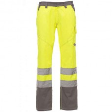 PAYPER CHARTER Hi-Visibility Work Trousers Yellow-Grey - Reflective Work Pants