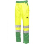 PAYPER CHARTER Hi-Visibility Work Trousers Yellow-Green - Reflective Work Pants
