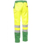 PAYPER CHARTER Hi-Visibility Work Trousers Yellow-Green - Reflective Work Pants
