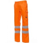 PAYPER CHARTER Hi-Visibility Work Trousers Orange - Reflective Work Pants