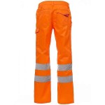 PAYPER CHARTER Hi-Visibility Work Trousers Orange - Reflective Work Pants