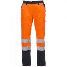 PAYPER CHARTER Hi-Visibility Work Trousers Orange-Blue - Reflective Work Pants