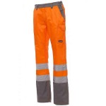 PAYPER CHARTER Hi-Visibility Work Trousers Orange-Grey - Reflective Work Pants