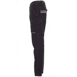 PAYPER Worker Stretch Work Trousers Black Unisex - Reflective Work Pants
