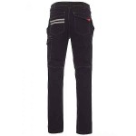 PAYPER Worker Stretch Work Trousers Black Unisex - Reflective Work Pants