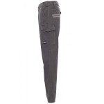 PAYPER Worker Stretch Work Trousers Smoke Unisex - Reflective Work Pants