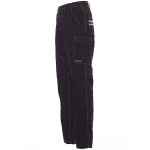 PAYPER Worker Work Trousers Black 100% Cotton Unisex - Reflective Work Pants