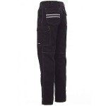 PAYPER Worker Work Trousers Black 100% Cotton Unisex - Reflective Work Pants