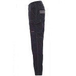 PAYPER Worker Work Trousers Blue 100% Cotton Unisex - Reflective Work Pants