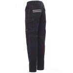 PAYPER Worker Work Trousers Blue 100% Cotton Unisex - Reflective Work Pants