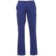 PAYPER Worker Work Trousers Royal Blue 100% Cotton Unisex - Reflective Work Pants