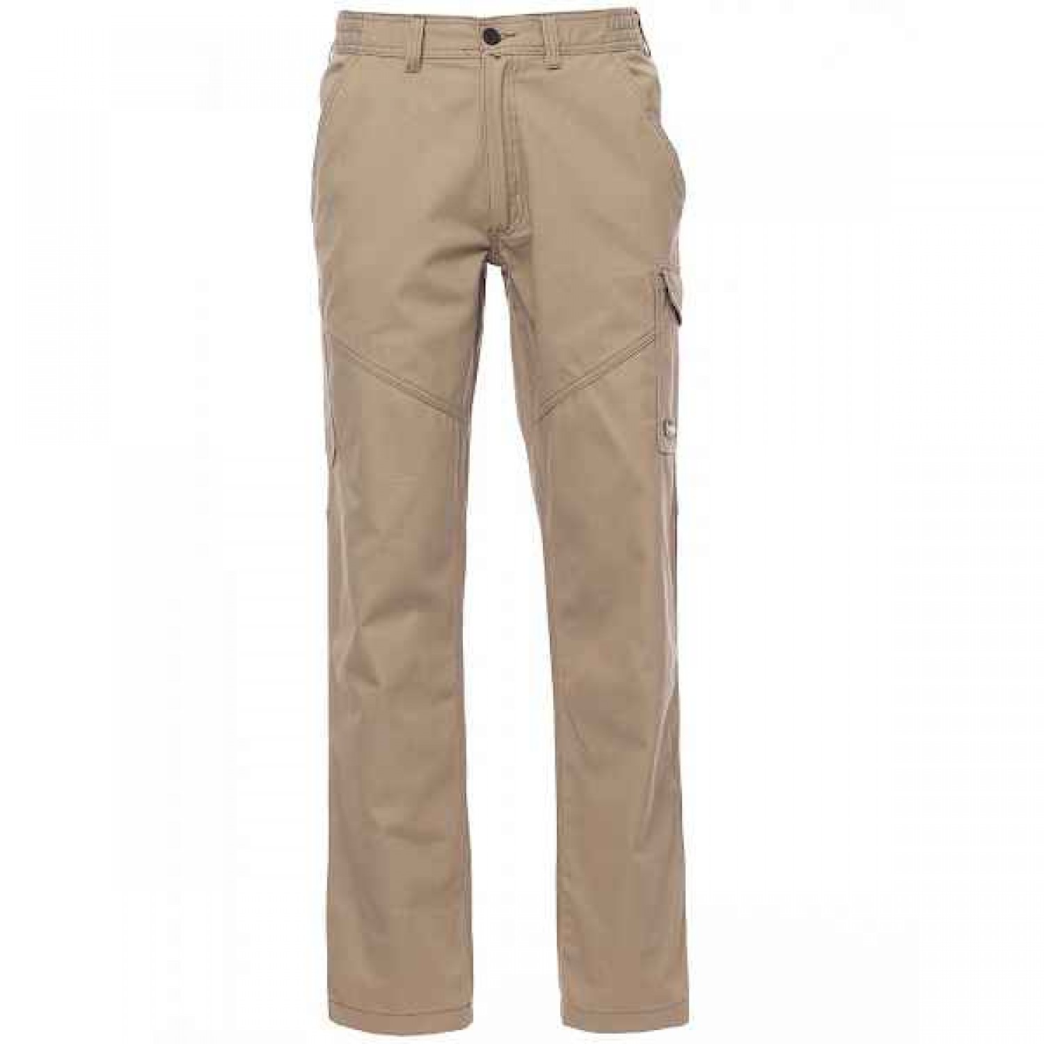 PAYPER Worker Work Trousers Khaki 100% Cotton Unisex - Reflective Work Pants