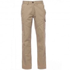 PAYPER Worker Work Trousers Khaki 100% Cotton Unisex - Reflective Work Pants