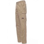 PAYPER Worker Work Trousers Khaki 100% Cotton Unisex - Reflective Work Pants