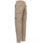 PAYPER Worker Work Trousers Khaki 100% Cotton Unisex - Reflective Work Pants