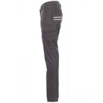 PAYPER Worker Work Trousers Gray 100% Cotton Unisex - Reflective Work Pants