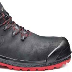 BASE Be-Uniform Top S3 HRO CI HI SRC Work Safety Boots Black-Red Water-Resistant - Ankle Support Safety Boots
