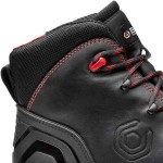 BASE Be-Uniform Top S3 HRO CI HI SRC Work Safety Boots Black-Red Water-Resistant - Ankle Support Safety Boots