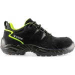 BASE Harlem S1P SRC Safety Low Shoes Black-Green Unisex - Safety Low Shoes
