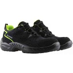BASE Harlem S1P SRC Safety Low Shoes Black-Green Unisex - Safety Low Shoes