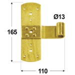 T-Type Hinge 165xØ13mm DOMAX ZR 165/13 Galvanized T-Type Hinge 165xØ13mm DOMAX ZR 165/13 Galvanized