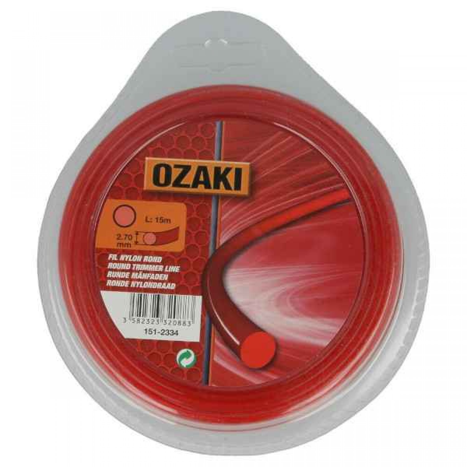 Μεσινέζα Στρογγυλή 2,7mm x 12m OZAKI Μεσινέζα Στρογγυλή 2,7mm x 12m OZAKI - Μεσινέζες Στρογγυλές Θαμνοκοπτικών