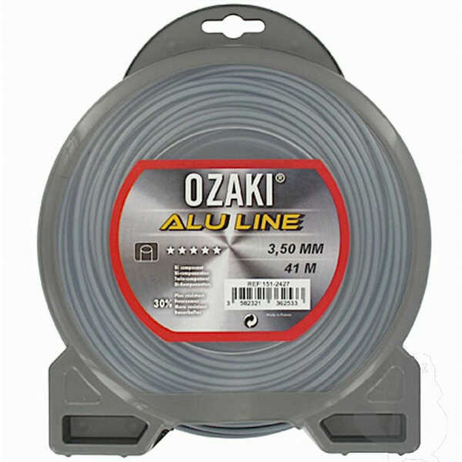 Round Aluminum Cord 3.5mm x 41m OZAKI - Brushcutter Lines & Cords Round Aluminum Cord 3.5mm x 41m OZAKI - Cords