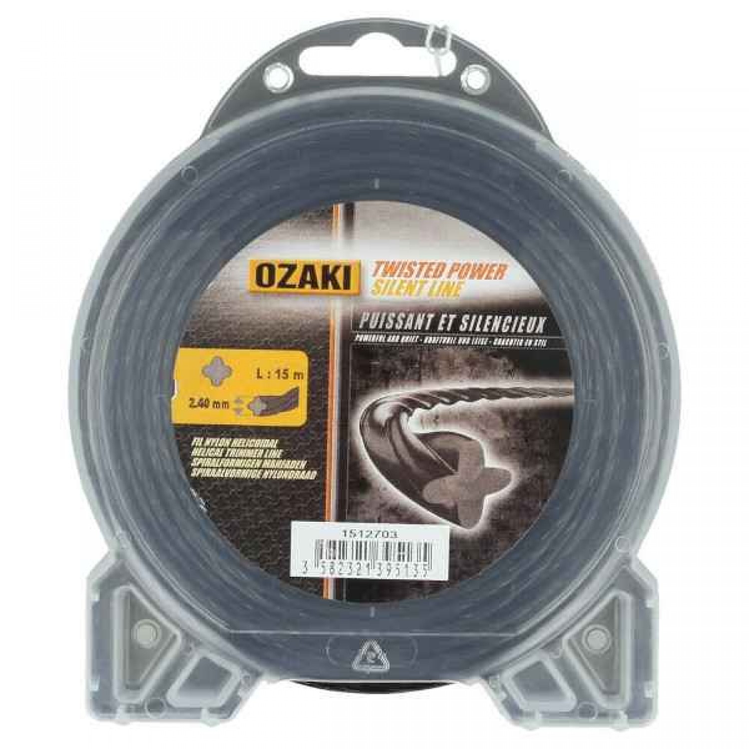 Μεσινέζα Στριφτή 2,4mm x 15m OZAKI Μεσινέζα Στριφτή 2,4mm x 15m OZAKI - Μεσινέζες Στριφτές Θαμνοκοπτικών