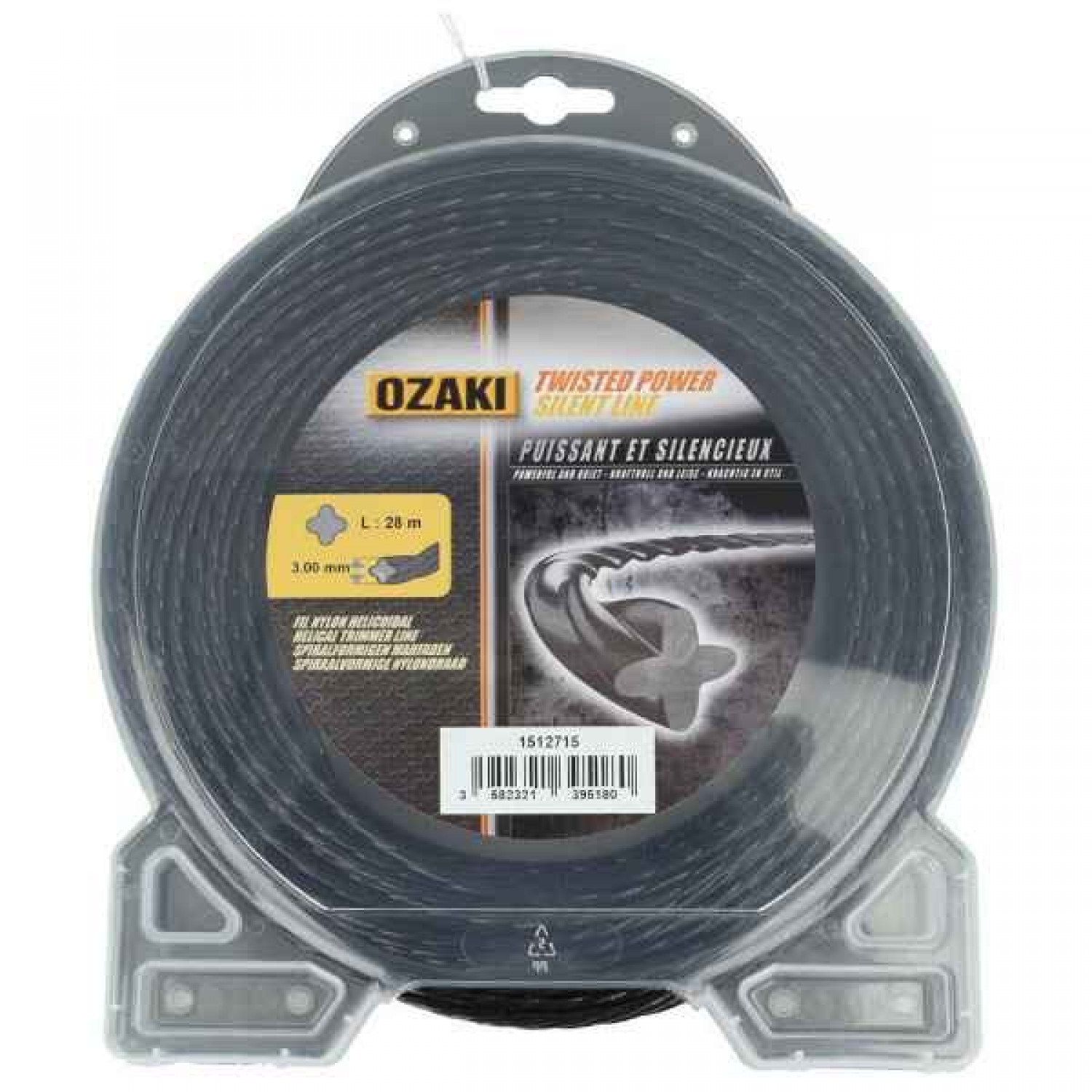 Twisted Cord 3mm x 28m OZAKI Twisted Cord 3mm x 28m OZAKI - Twisted Trimmer Cords