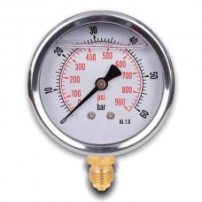 WIKA Μανόμετρο Γλυκερίνης Κάθετο 63mm Inox 0-6bar G1/4'' 176.1005.18 - Κάθετα Μανόμετρα