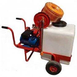 Ηλεκτρικό Ψεκαστικό με Ρόδες-Βυτίο 50lt 2HP Bypass Αντλία 22A Interpower - Ηλεκτρικά Ψεκαστικά Βυτία σε Καρότσια