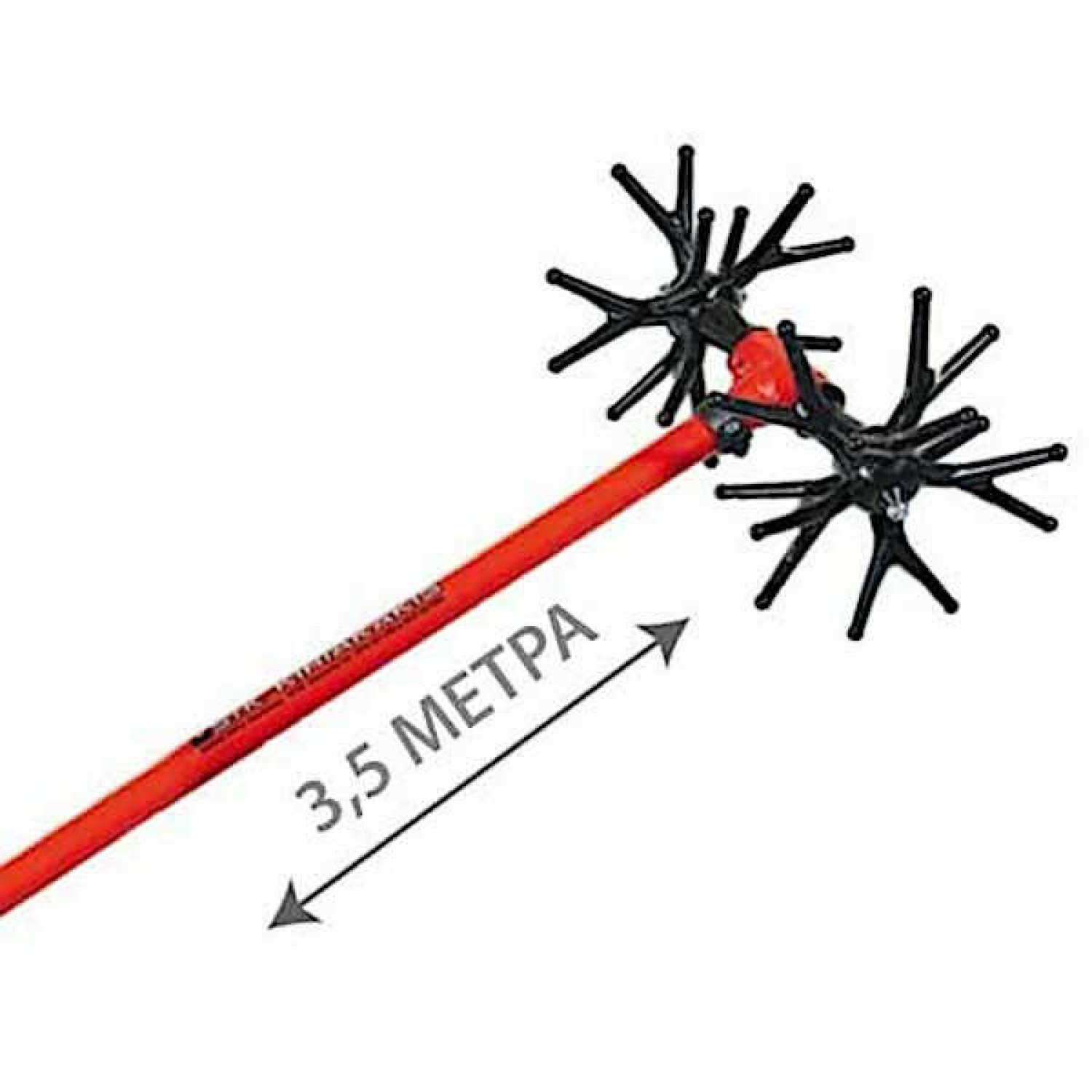 Ραβδιστική Βέργα Ελιάς Αχινός 3,5m MSR 20-Μοτέρ 12V SIK
