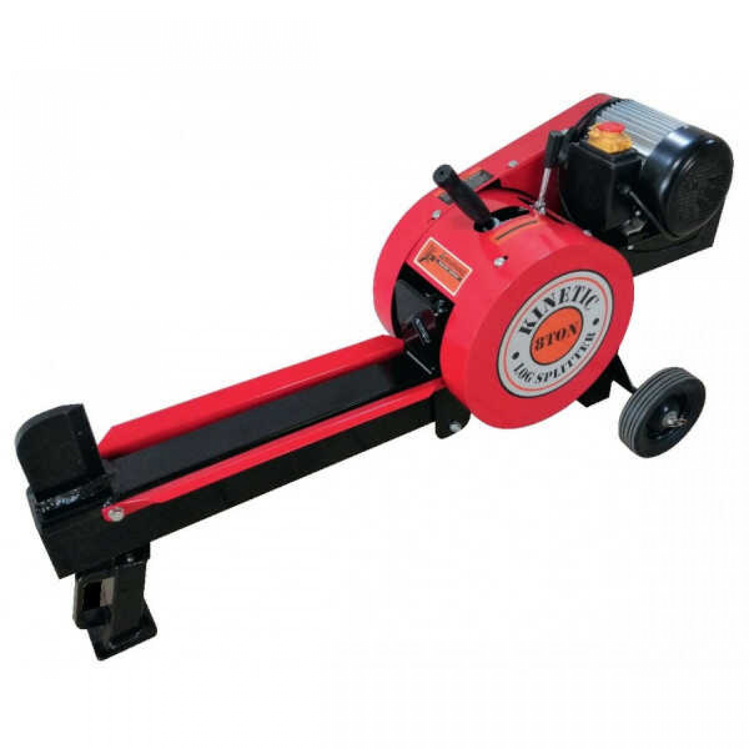 Electric Log Splitter Horizontal 8 Tons KINETIC SK-E8T & Safety Cage - Electric Log Splitters Electric Log Splitter Horizontal 8 Tons KINETIC SK-E8T & Cage