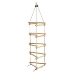 KBT Childrens Wooden Rope Ladder with 3 Sides 210cm KBT Childrens Wooden Rope Ladder with 3 Sides 210cm - Climbing Toys for Kids