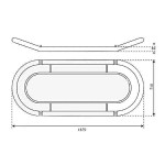 Nest Oval Plastic Swing 'Grandoh' 170cm with Rope KBT Nest Oval Plastic Swing 'Grandoh' 170cm with Rope KBT - Plastic Nests Swings