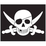 Flag With Hoisting System PIRATE 55x45cm & Rope-KBT Flag With Hoisting System PIRATE 55x45cm & Rope-KBT - Fantasy World for Children