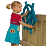 Steering Wheel Boat "Star" Turquoize-Limegreen KBT Steering Wheel Boat "Star" Turquoize-Limegreen KBT - Fantasy World for Children