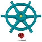 Steering Wheel Boat "Star" Turquoize-Limegreen KBT Steering Wheel Boat "Star" Turquoize-Limegreen KBT - Fantasy World for Children