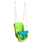 Baby Swing Seat with T-Bar Safety 28x36x42cm-Green Blue Baby Swing Seat with T-Bar Safety 28x36x42cm-Green Blue - Plastic Swings for Toddlers