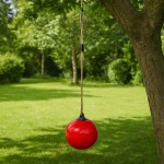 Buoy Swing Ø29cm with Rope for Childrens 3+ Years-Red Buoy Swing Ø29cm with Rope for Childrens 3+ Years-Red - Plastic Buoys Swings