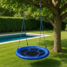 Nest Swing Canvas in 4 folds Ø100cm for Childrens-Black - Plastic Nests Swings
