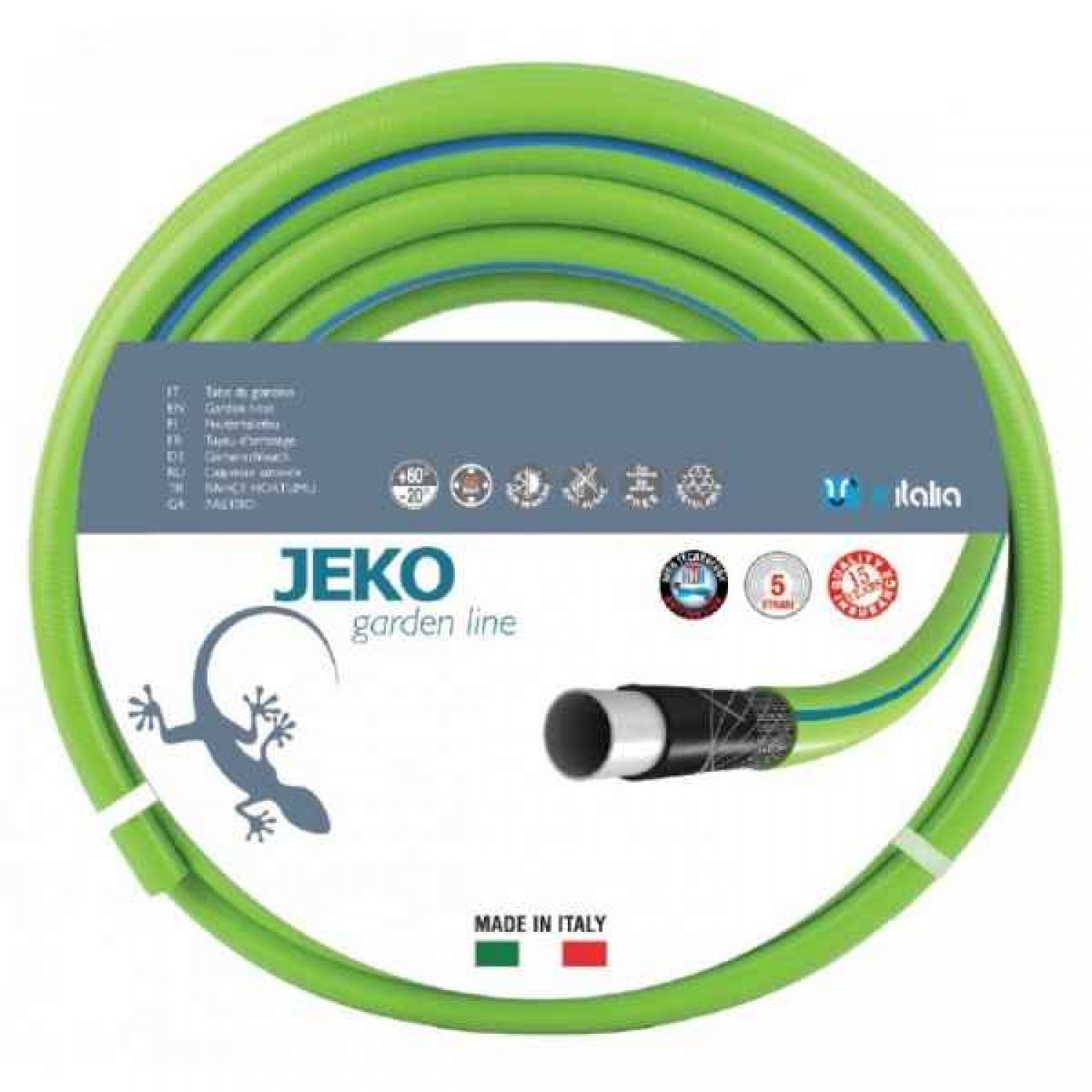 Garden Hose JEKO 1/2" 15m RR ITALIA Garden Hose JEKO 1/2" 15m RR ITALIA - Gardening and Outdoor Watering Hoses