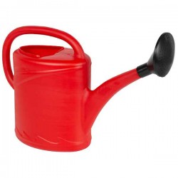 Plastic Watering Can 12lt Red for Garden with Handle & Sprinkler Head MICPLAST - Watering Cans
